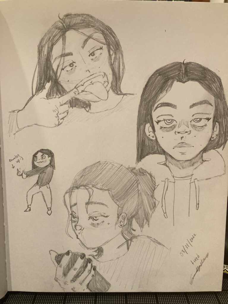 Sketches of a girl